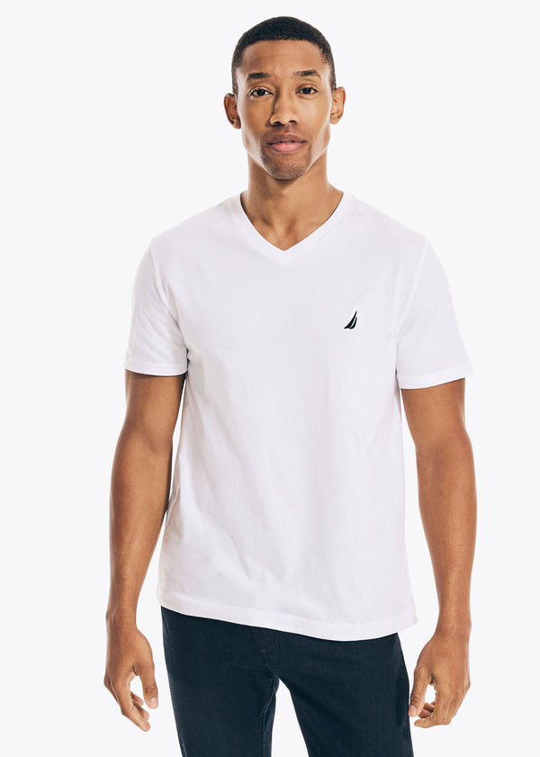 V Neck Short Sleeve Basic T-Shirt