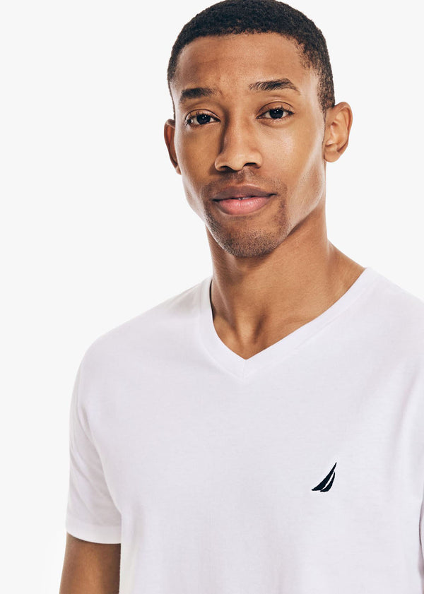 V Neck Short Sleeve Basic T-Shirt