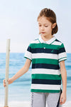 Printed Short Sleeve Polo Shirt