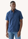 Men's Knitted Shirt - Navy Seas