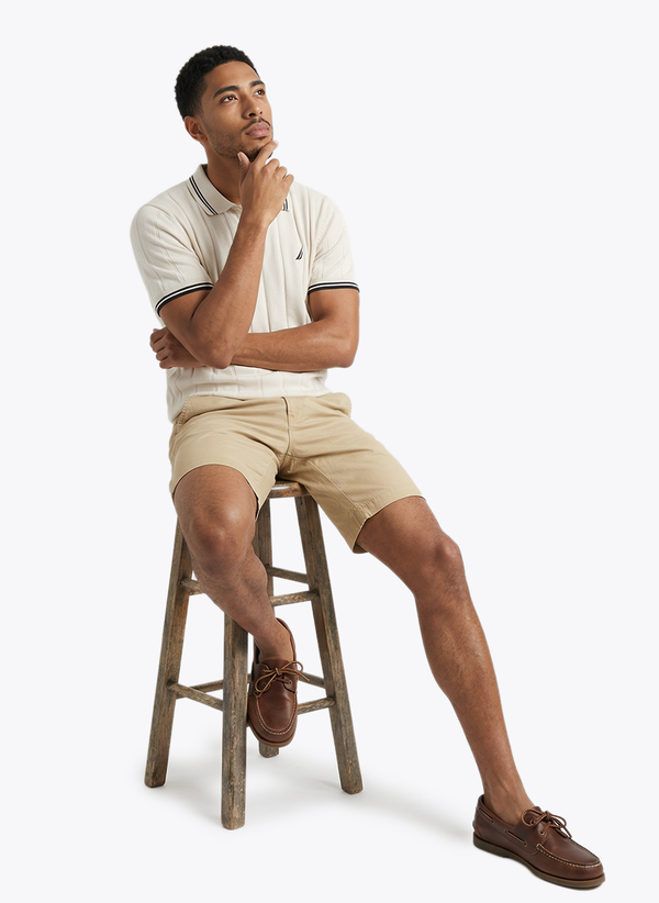 Men's Short Sleeve Polo - Whispher White