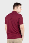 Men's Deck Solid Polo - WINE