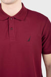 Men's Deck Solid Polo - WINE