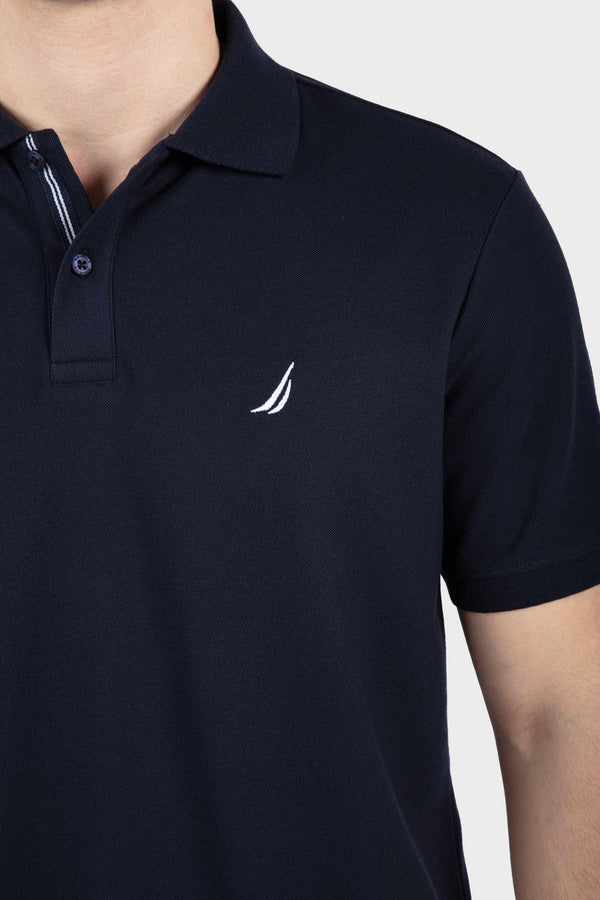 Men's Deck Solid Polo - NAVY