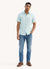 Men's Knitted Shirt - Sea Water Blue - View 1