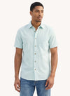 Men's Knitted Shirt - Sea Water Blue - View 2