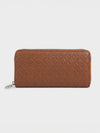 JOY Zip-Around Long Wallet - DARK BROWN