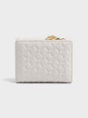 MARY Tri-Fold Monogram Wallet - WHITE