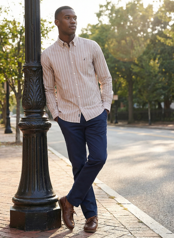 Men's Dyed Long Sleeve Shirt