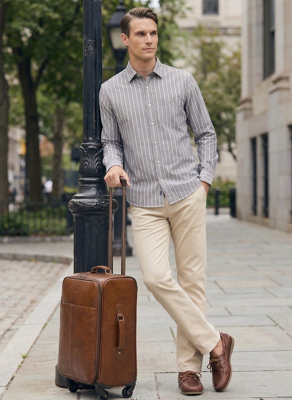 Men's Dyed Long Sleeve Shirt