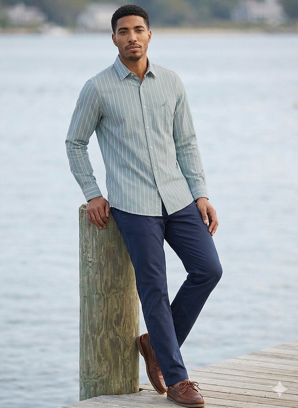 Men's Dyed Long Sleeve Shirt