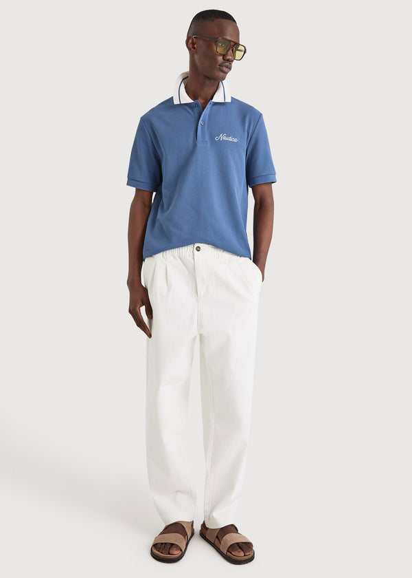 Galeon Polo Shirt - Washed Denim