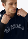 Men's Long Sleeve Emboidered Hoodie - Black