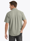 Men's Short Sleeve Graphic Printed Shirt - Lilly White