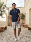 Men's Short Sleeve Casual Tee - Navy