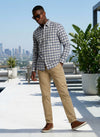 Men's Dyed Long Sleeve Shirt - Blue