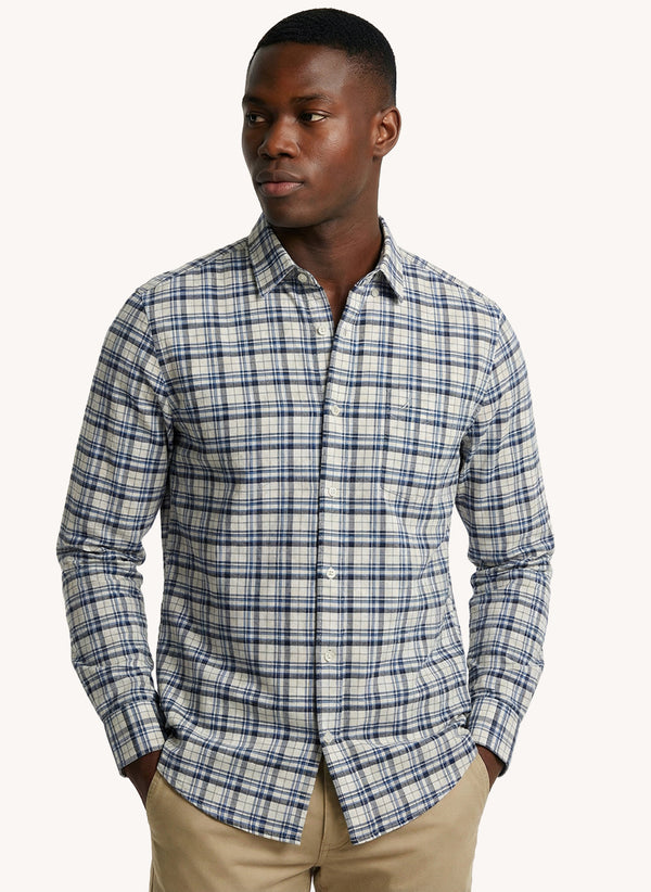 Men's Dyed Long Sleeve Shirt - Blue