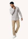Men's Dyed Long Sleeve Shirt - Light Brown