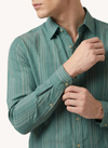 Men's Dyed Long Sleeve Shirt - Light Mint