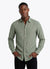Men's Solid Linen Shirt - Green