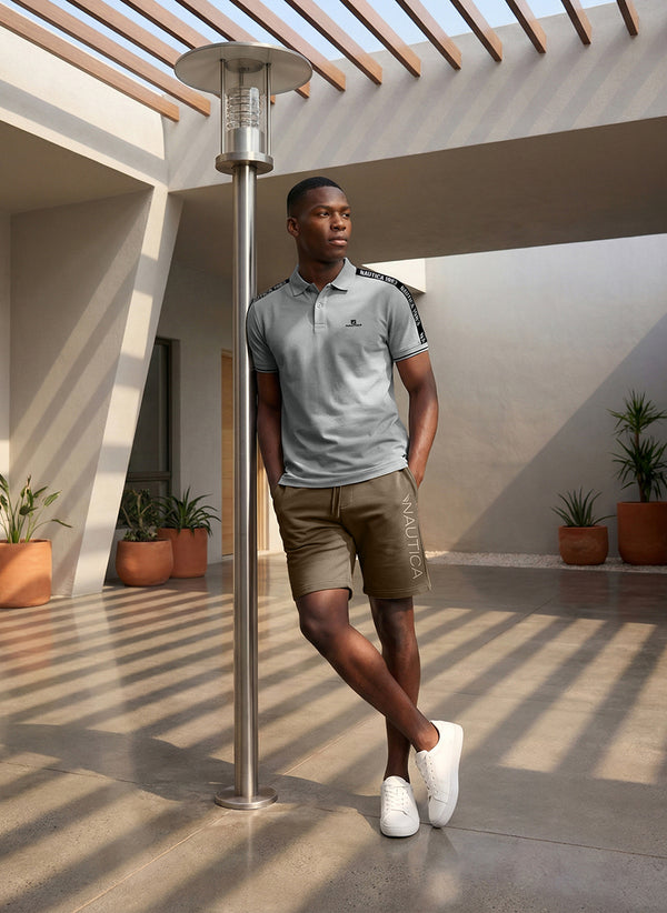 Men's Casual Printed Shorts - Shitake