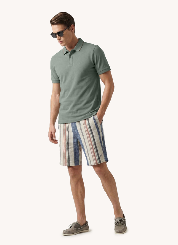 Men's Short Sleeve Polo - Moss Grey