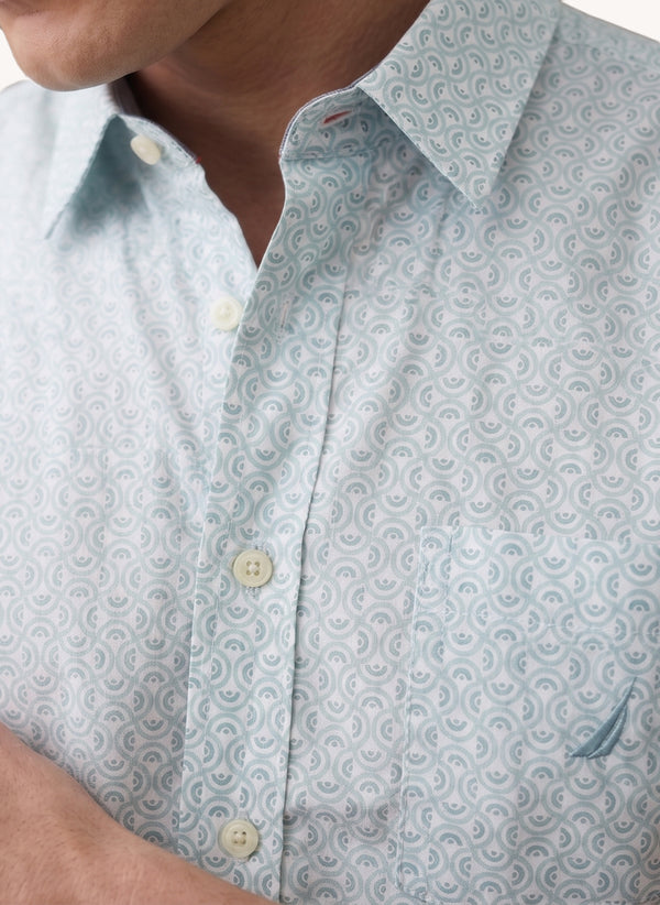 Men's Short Sleeve Tencel Shirt - Light Fern - View 4