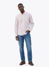 Men's Long Sleeve Yarn Dyed Shirt - Silver Pink - View 1