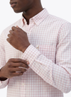 Men's Long Sleeve Yarn Dyed Shirt - Silver Pink - View 4
