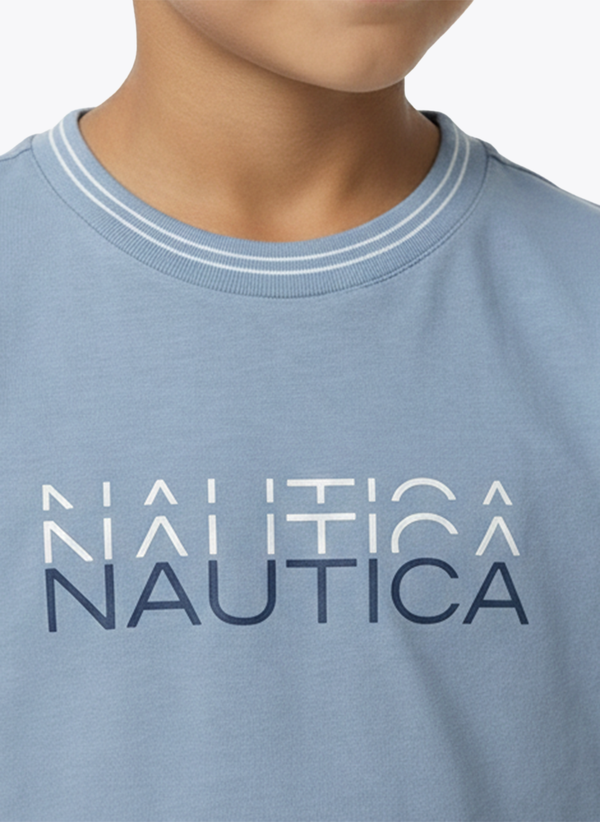 Boys Crew Neck T-shirt - Light Blue