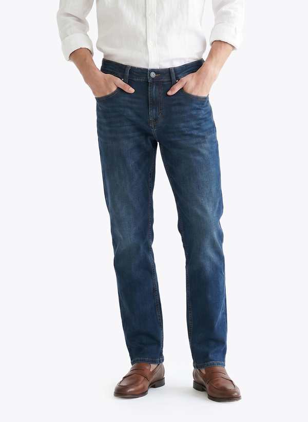 Men's Five Pocket Denim - Blue - View 2