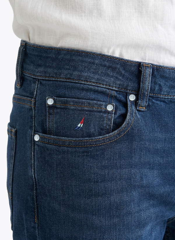 Men's Five Pocket Denim - Blue - View 4