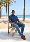 Men's Knitted Shirt - Navy Seas