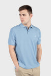 Men's Deck Solid Polo - LIGHT BLUE