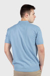 Men's Deck Solid Polo - LIGHT BLUE