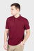 Men's Deck Solid Polo - WINE