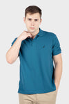 Men's Deck Solid Polo - TEAL BLUE