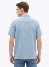 Men's Knitted Shirt - Allure Blue - View 3