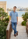 Men's Knitted Shirt - Allure Blue - View 5