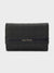 ANA Tri-Fold Monogram Wallet - BLACK