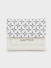 ELLA Tri-Fold Monogram Wallet - WHITE