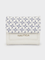 ELLA Tri-Fold Monogram Wallet - WHITE
