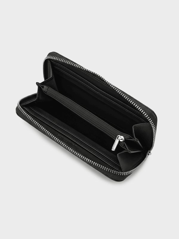 JOY Zip-Around Long Wallet - BLACK