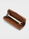 JOY Zip-Around Long Wallet - DARK BROWN