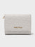 MARY Tri-Fold Monogram Wallet - WHITE