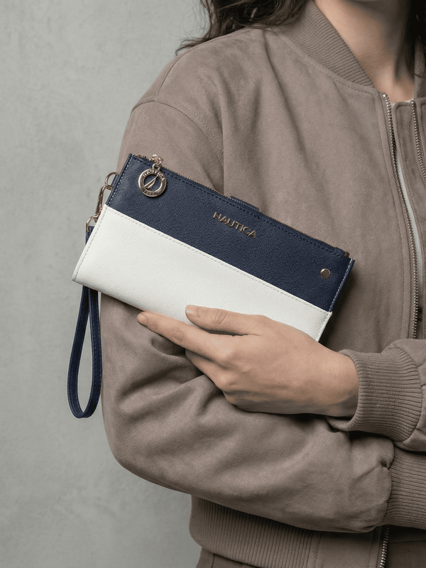 SIA Bi-Fold Wristlet - BLUE