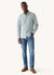 Men's Long Sleeve Yarn Dyed Shirt - Green/Blue - View 1