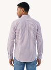 Men's Long Sleeve Yarn Dyed Shirt - Red/Blue - View 3