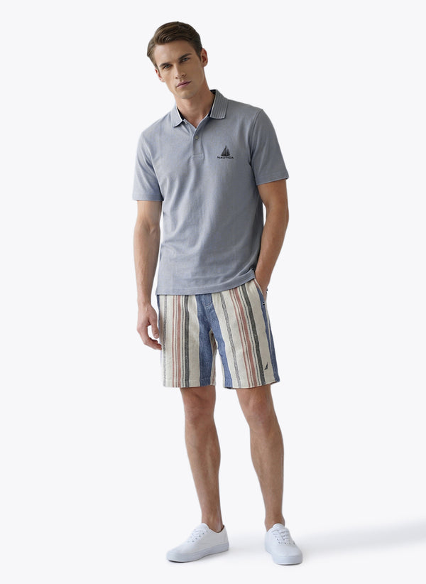Men's Short Sleeve Casual Tee - Blue