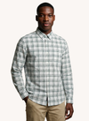 Men's Dyed Long Sleeve Shirt - Light Green